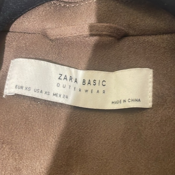 Zara Suede moto jacket. Size extra small. - Picture 2 of 5